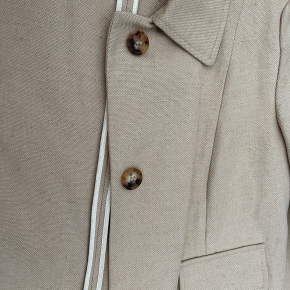 Marni Women Tan Cotton Long Jacket - Picture 12 of 16